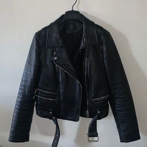Motorcycle jacket -vegan leather from Zara